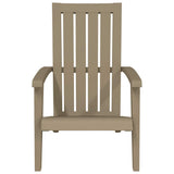 Garden Adirondack Chair Light Brown Polypropylene 364166