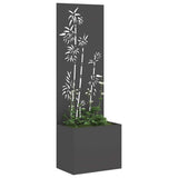 Garden Privacy Screen Black 50 x 150 cm Cold-rolled steel 876448