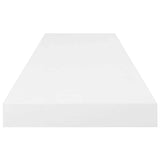 Floating Wall Shelves 4 pcs High Gloss White 80x23.5x3.8 cm MDF 323753