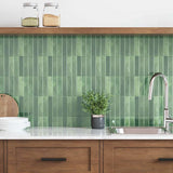 Rectangular Tile 20 pcs Dark Green 29 x 23 x 0.08 cm 42021252