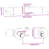 Thermostatic Shower Mixer Stainless Steel 201 27 x 8 x 6 cm 42028285
