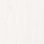 ZNTS Bed Frame without Mattress White 150x200 cm King Size Solid Wood Pine 3323258