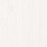 ZNTS Bed Frame without Mattress White 150x200 cm King Size Solid Wood Pine 3323258