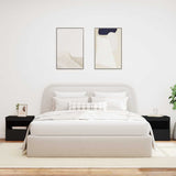 Bedside Cabinet Set of 2 Black Engineered wood Medium 836766