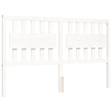 Bed Frame without Mattress White 160x200 cm Solid Wood 3194322