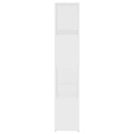 Book Cabinet Room Divider White 60x24x124.5 cm Engineered Wood 809080