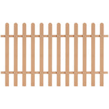 Picket Fence WPC 200x120 cm 42825