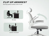 Executive Office Chair, Ergonomic Mesh High Back Desk Chair with Flip-up Armrest, Rotatable T3398P342437