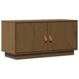 TV Cabinet Honey Brown 80x34x40 cm Solid Wood Pine 818233
