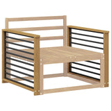Armrests Module 2 pcs White 80 x 6 x 61 cm Solid Acacia Wood 901595