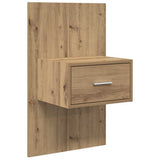 Headboard With Cabinet 3 pcs Artisan Oak Engineered Wood 3415864