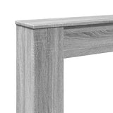 Fireplace Surround Grey Sonoma 100x20x100 cm Engineered Wood 854576