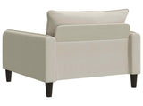 XL Armchair Oatmeal Velvet 42043543