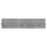 Wall Shelf 4 pcs Concrete Grey 80x11.5x18 cm Engineered Wood 807342