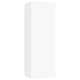 4 Piece TV Cabinet Set White Engineered Wood 3074455