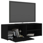 TV Cabinet Black 120x34x37 cm Engineered Wood 801153