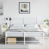 ZNTS Bedside Cabinets 2 pcs White 36x39x60.5 cm Steel 846565