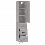 Highboard Grey Sonoma 34.5x34x180 cm Engineered Wood 3198887