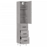 Highboard Grey Sonoma 34.5x34x180 cm Engineered Wood 3198887