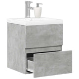 2 Piece Bathroom Furniture Set Concrete Grey Engineered Wood 3324907