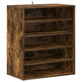 Shoe Cabinet Smoked Oak 60x35x70 cm Engineered Wood 816014