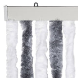 Insect Curtain Grey and White 90x200 cm Chenille 315124