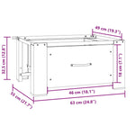 Washing Machine Pedestal with Drawer White 4009868