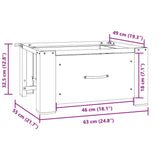 Washing Machine Pedestal with Drawer White 4009868