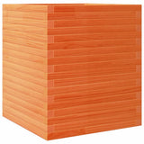 Garden Planter Wax Brown 60x60x68.5 cm Solid Wood Pine 3282471