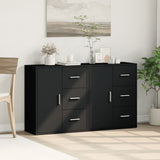 Sideboards 2 pcs Black 60x31x70 cm Engineered Wood 3276554