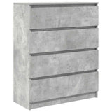 Sideboard Concrete Grey 80x35x99 cm Engineered Wood 3328483