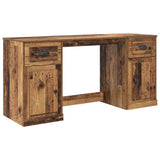 Desk with Cabinet Old Wood Engineered Wood 154.5 x 50 x 75 cm 3402677