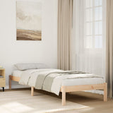 Extra Long Bed Frame without Mattress 80x210 cm Solid Wood Pine 852400