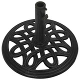 Umbrella Base Black 44x44x32 cm Cast Iron 317768