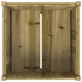 Garden Planter 70x70x70 cm Impregnated Wood Pine 837438