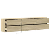TV Wall Cabinet with LED Sonoma Oak 180x31x45 cm 3307935