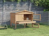 Chicken Coop Brown 75 x 60 x 89 cm Solid Pine Wood 42012463