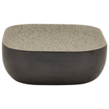 Countertop Basin Grey and Black Rectangular 48x37.5x13.5 cm Ceramic 155098