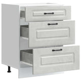 Kitchen Base Cabinet Kalmar Concrete Grey Engineered Wood 854283