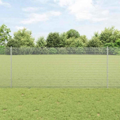 Fence and Post Silver 1 x 50 m Steel 3336395
