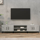 TV Cabinet Concrete Grey 180x31.5x40 cm Engineered Wood 816268