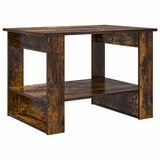 Coffee Table Smoked Oak 72 x 50 x 50 cm Engineered Wood 8000192