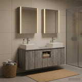Bathroom Cabinet Set 5 pcs Grey Sonoma Engineered Wood 3406412