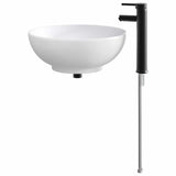 Bathroom Wash Basin Matte Black 44 x 44 x 16 cm Metal 890247