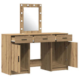 Dressing Table with Door Brown 50 x 41 x 135 cm Engineered Wood 3334262