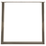 Dining Table Legs U-Shaped 2 pcs Natural Steel 70x cm Steel 4012795