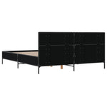 ZNTS Bed Frame without Mattress Black 120x200 cm 3279992