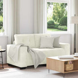 Sofa Cream 160 x 77 x 82 cm Fabric 4105118