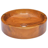 Basin Solid Teak Wood 40x10 cm 326159