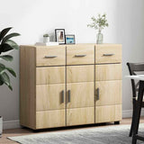 Sideboard FLORIN Sonoma Oak 88.5 x 30.5 x 73 cm Engineered Wood 880313
